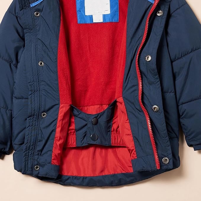 Toddler Boys’ Hooded Puffer Jacket – Heavyweight, Water-Resistant Winter Coat - view 4