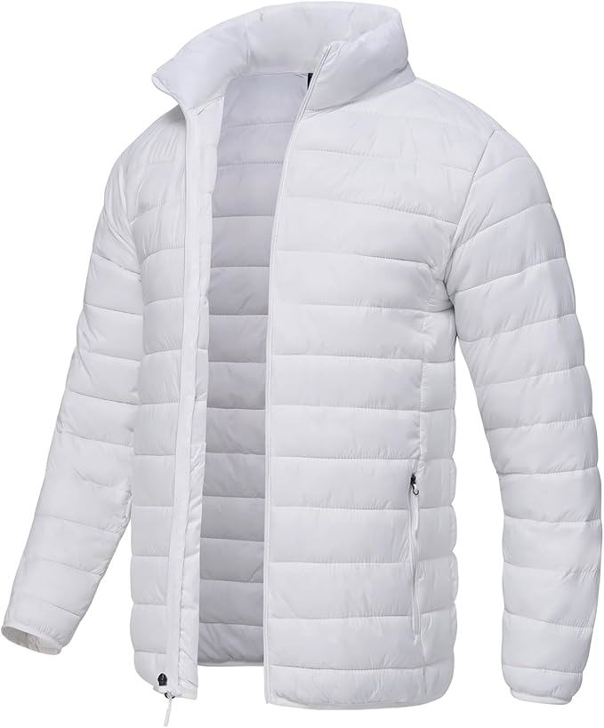 Men’s Packable Puffer Down Jacket – Lightweight Waterproof Winter Coat, Outdoor Insulated Jacket