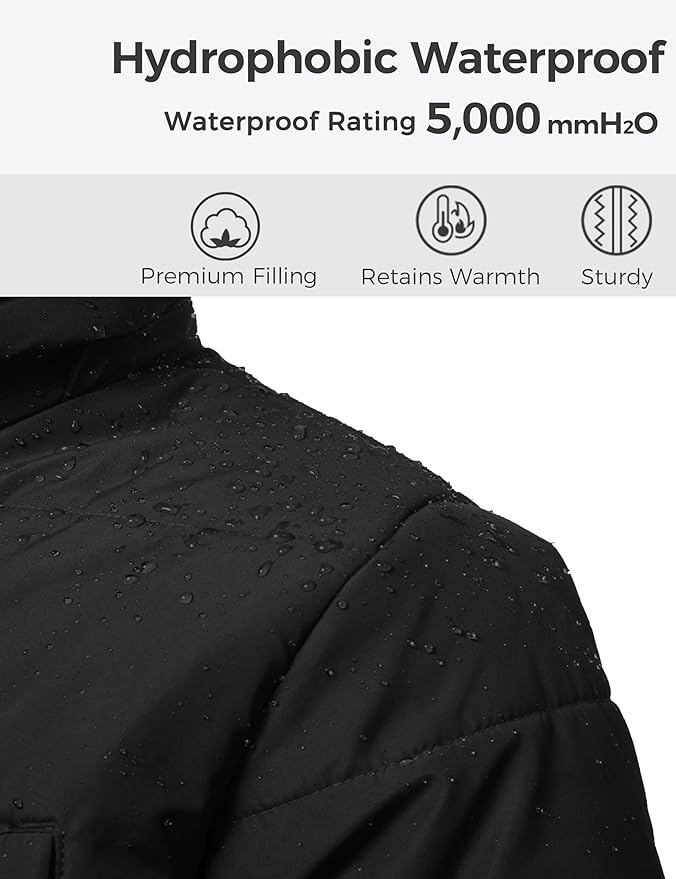 Men’s Heavyweight Hooded Puffer Jacket – Waterproof, Insulated, and Winter-Ready - view 3