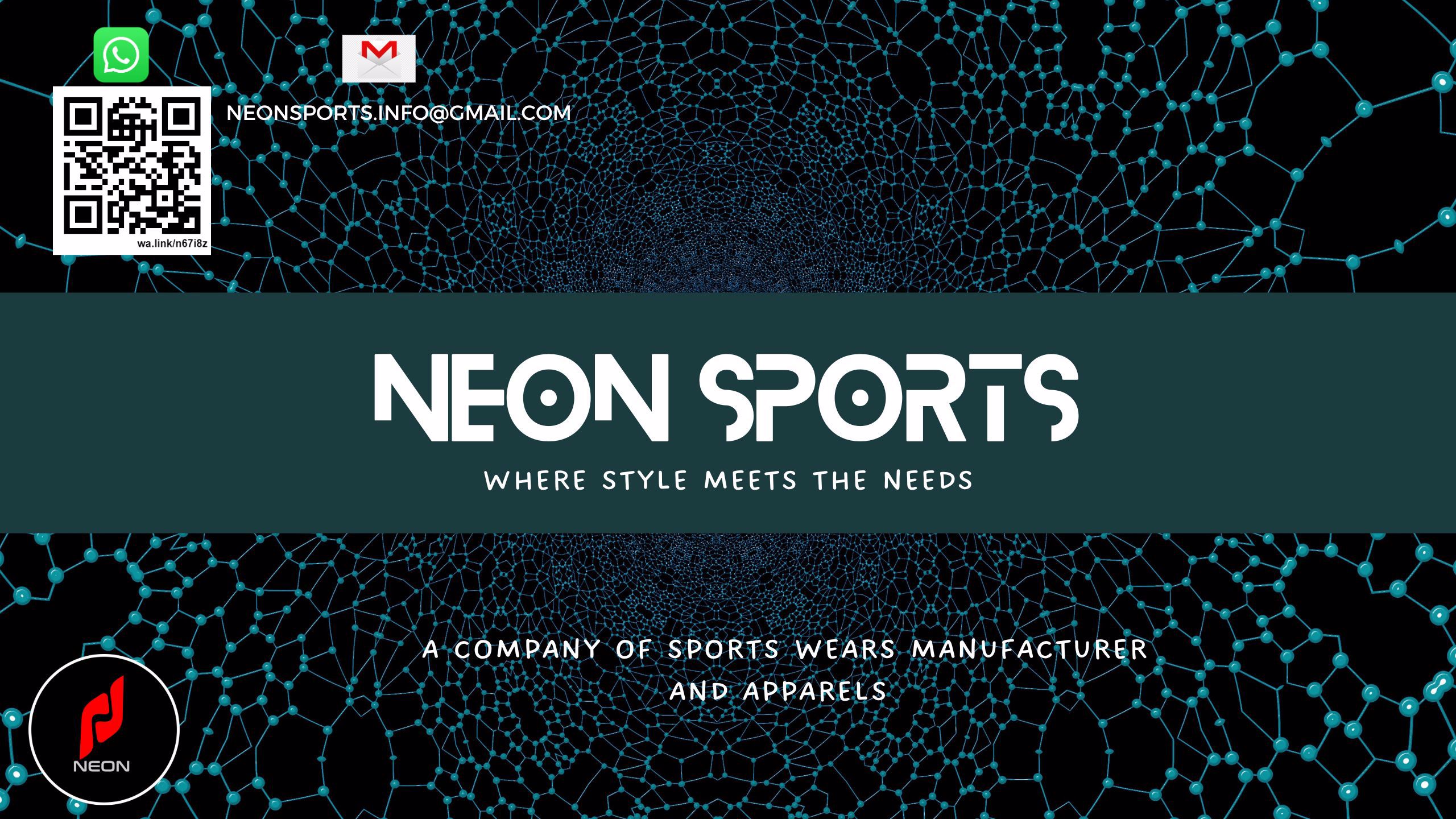 Neon sports banner