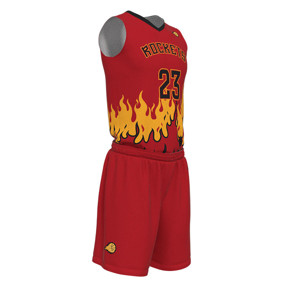Basketball V Neck Uniforms Rockets - view 6