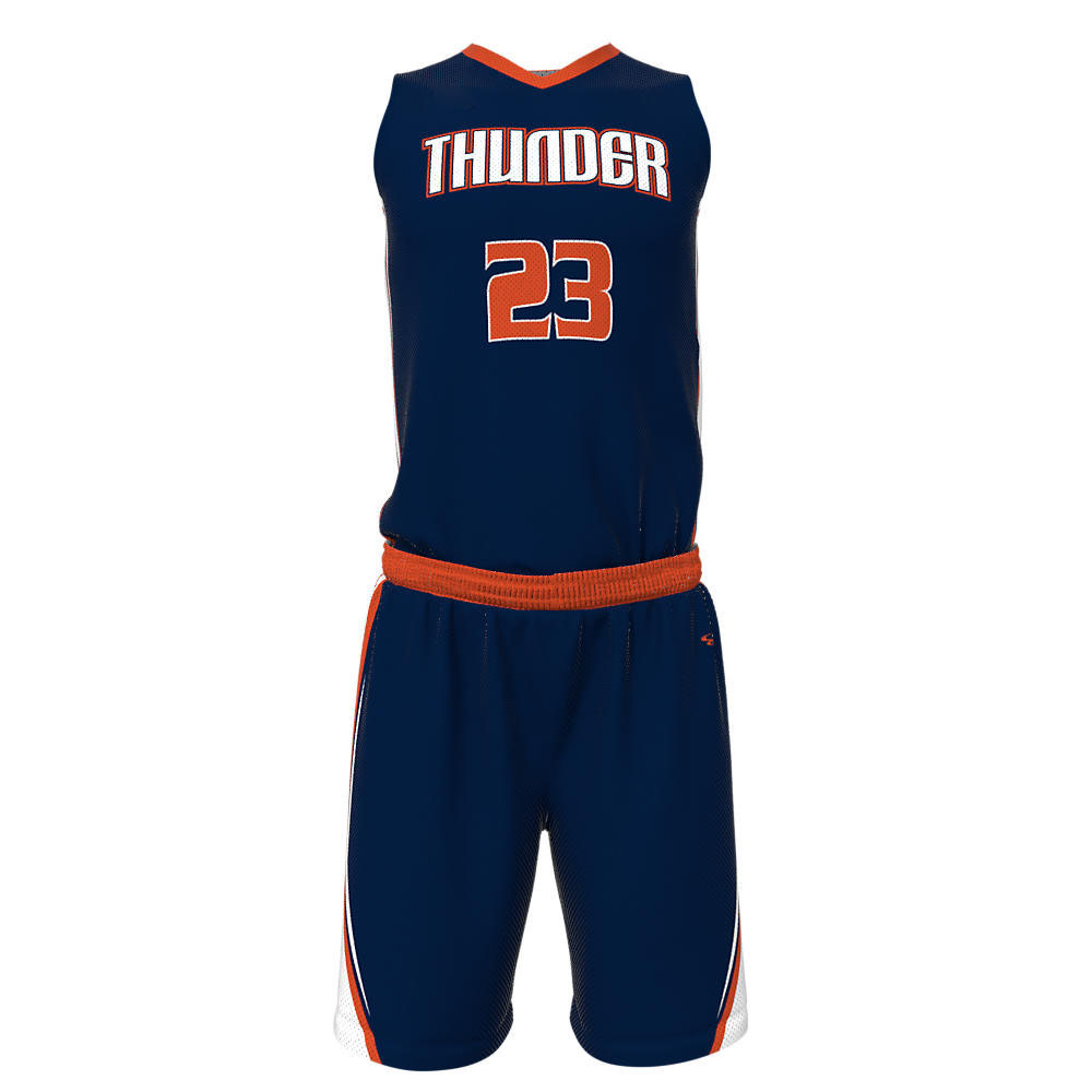 Basketball V Neck Uniforms Thunder  - view 5