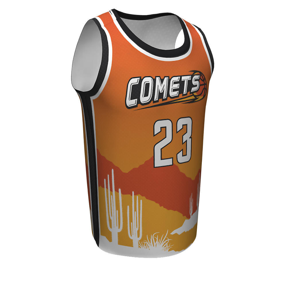 Sublimation Basketball Crew Neck Jerseys Comets - view 6