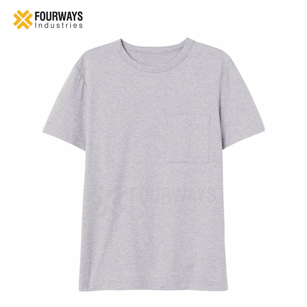 Wholesale Customized High Quality Plus Men's T Shirt Printing Embroidered Cotton Solid Color T Shirt - view 3