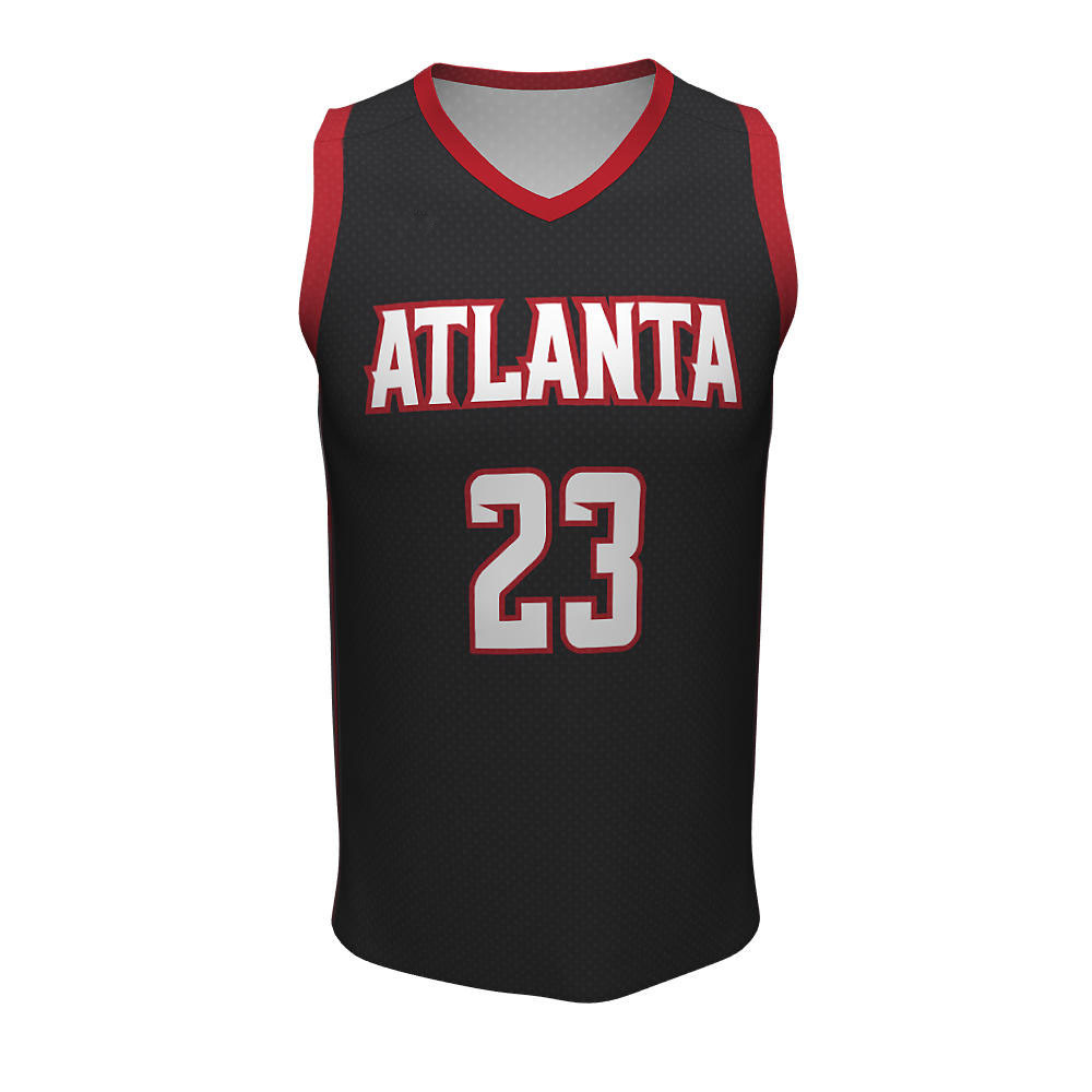 Sublimation Basketball V Neck Jerseys Atlanta - view 5