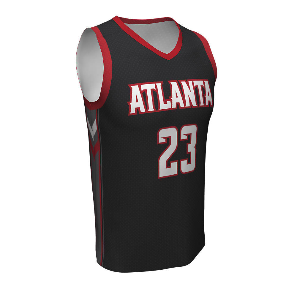 Sublimation Basketball V Neck Jerseys Atlanta - view 7