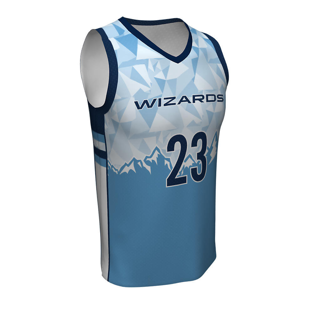Sublimation Basketball V Neck Jerseys Wizards - view 6