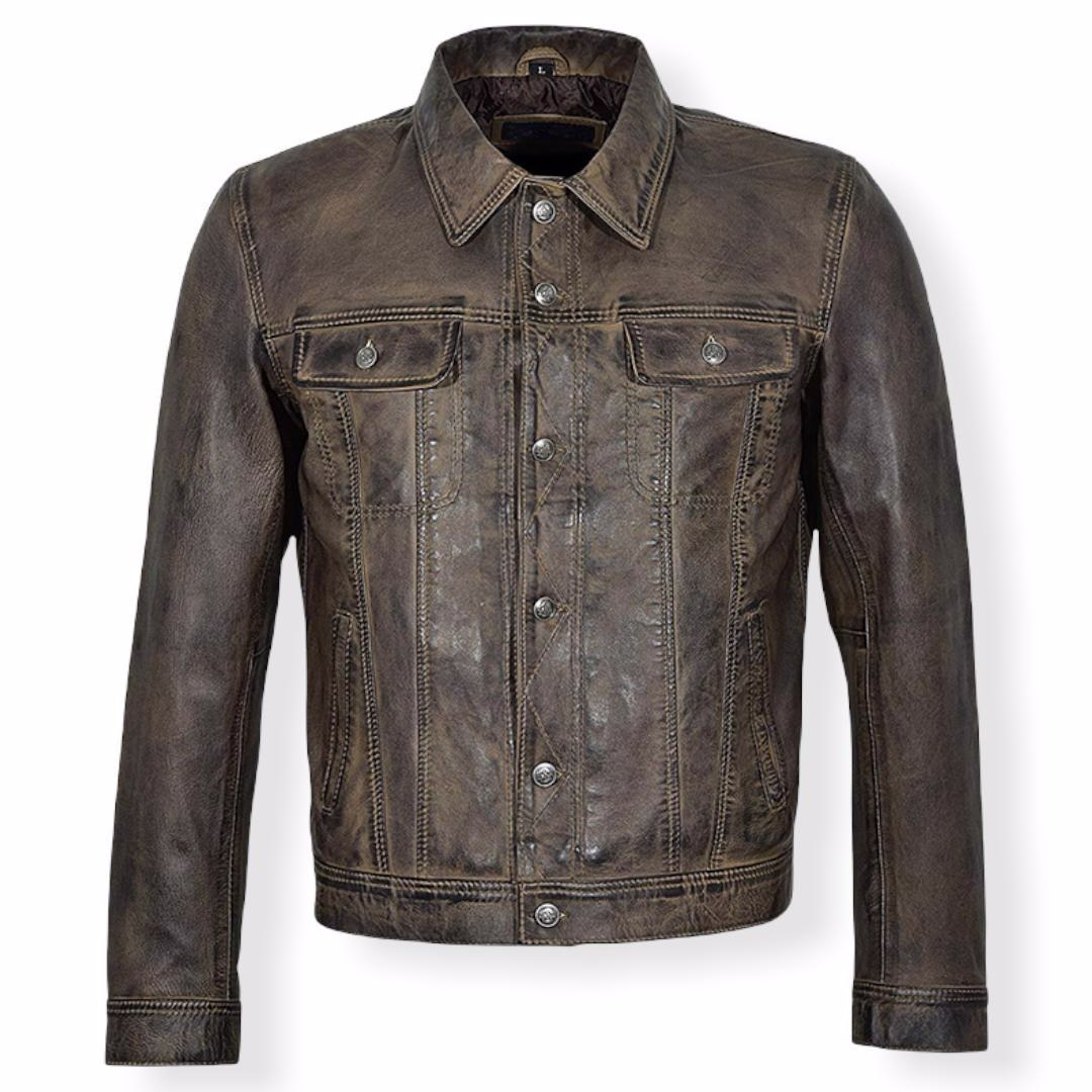 Leather Motorbike All Weather Jacket Coat Motorbike Clothing  - view 12