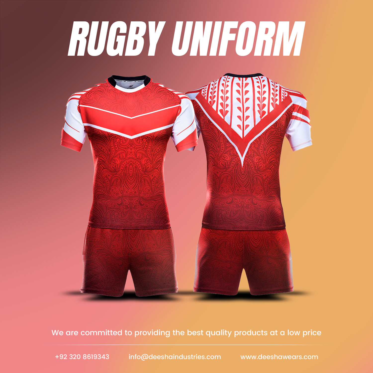 Sublimation Rugby Uniforms Comfort - view 5
