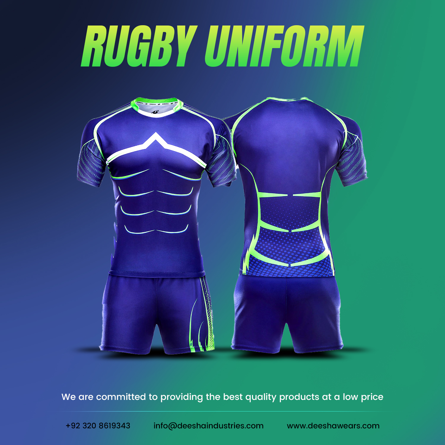 Sublimation Rugby Uniforms Comfort - view 6