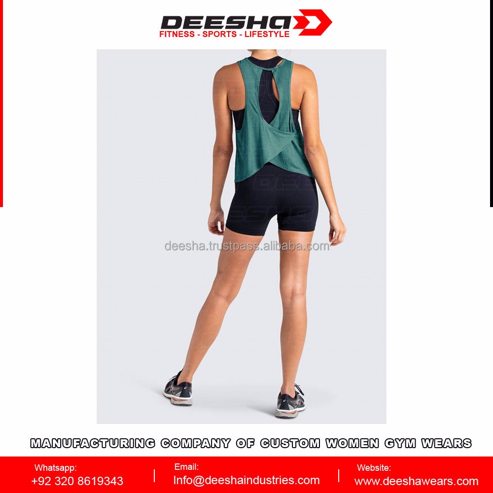 Women's Workout Sleeveless Shirt Green - view 5