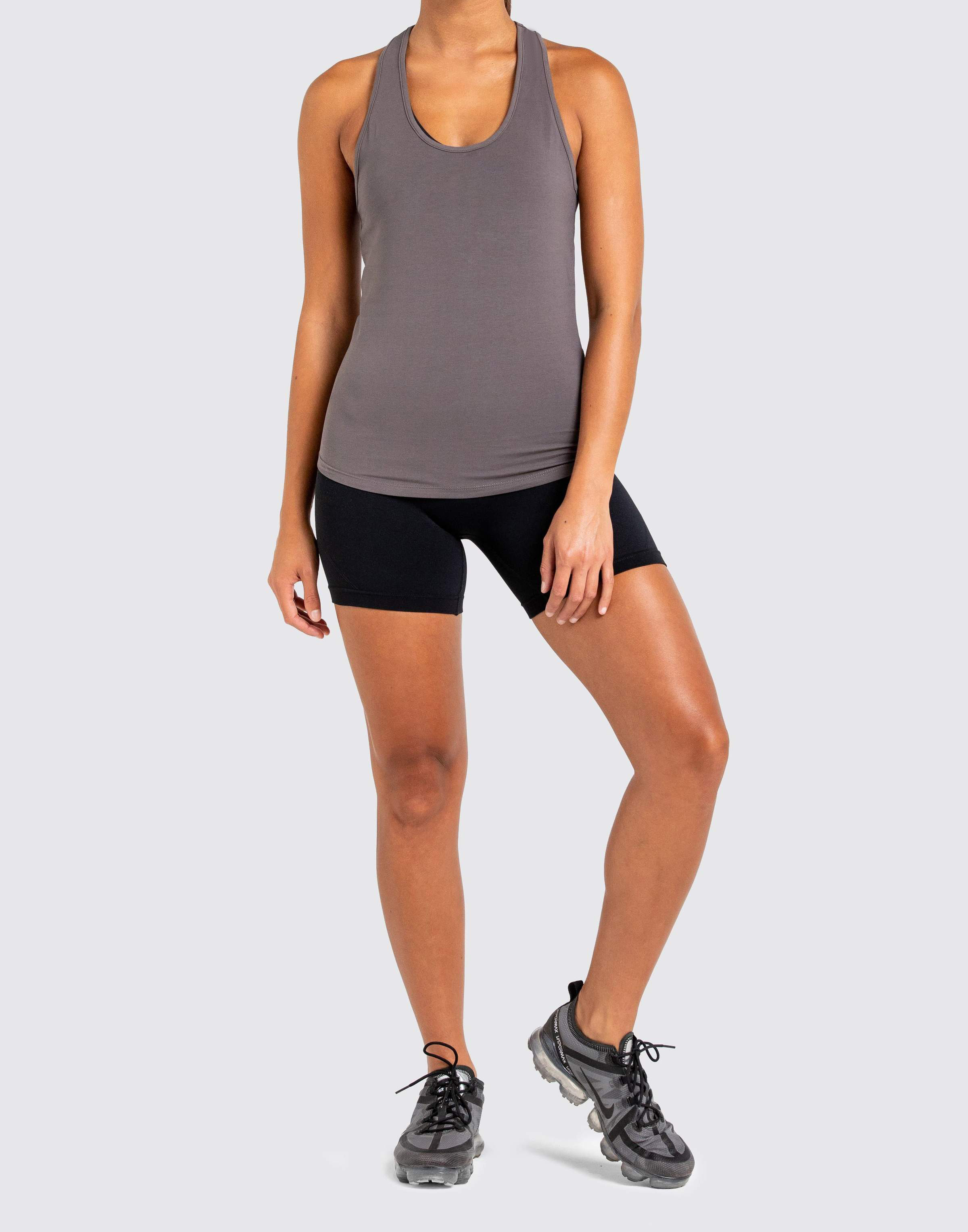 Women's Workout Sleeveless Shirts Brown - view 9