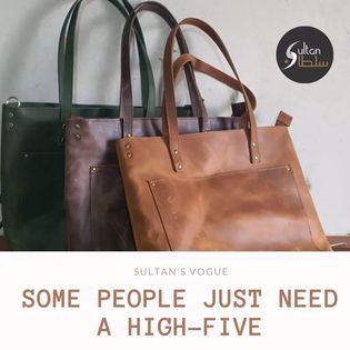Ladies Leather Tote bags