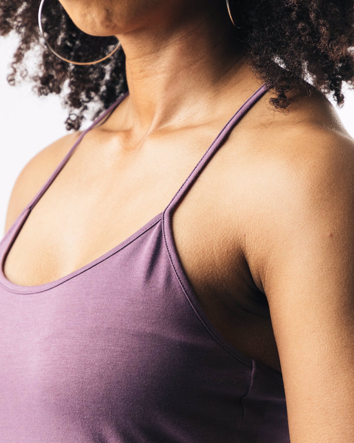 Womens Yoga Tank Tops Loose Fit Purple  - view 14