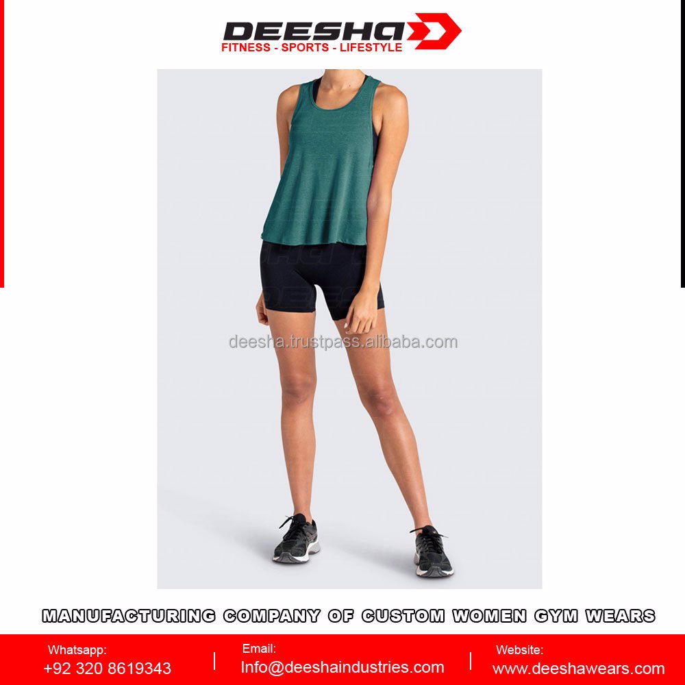 Women's Workout Sleeveless Shirt Green - view 2