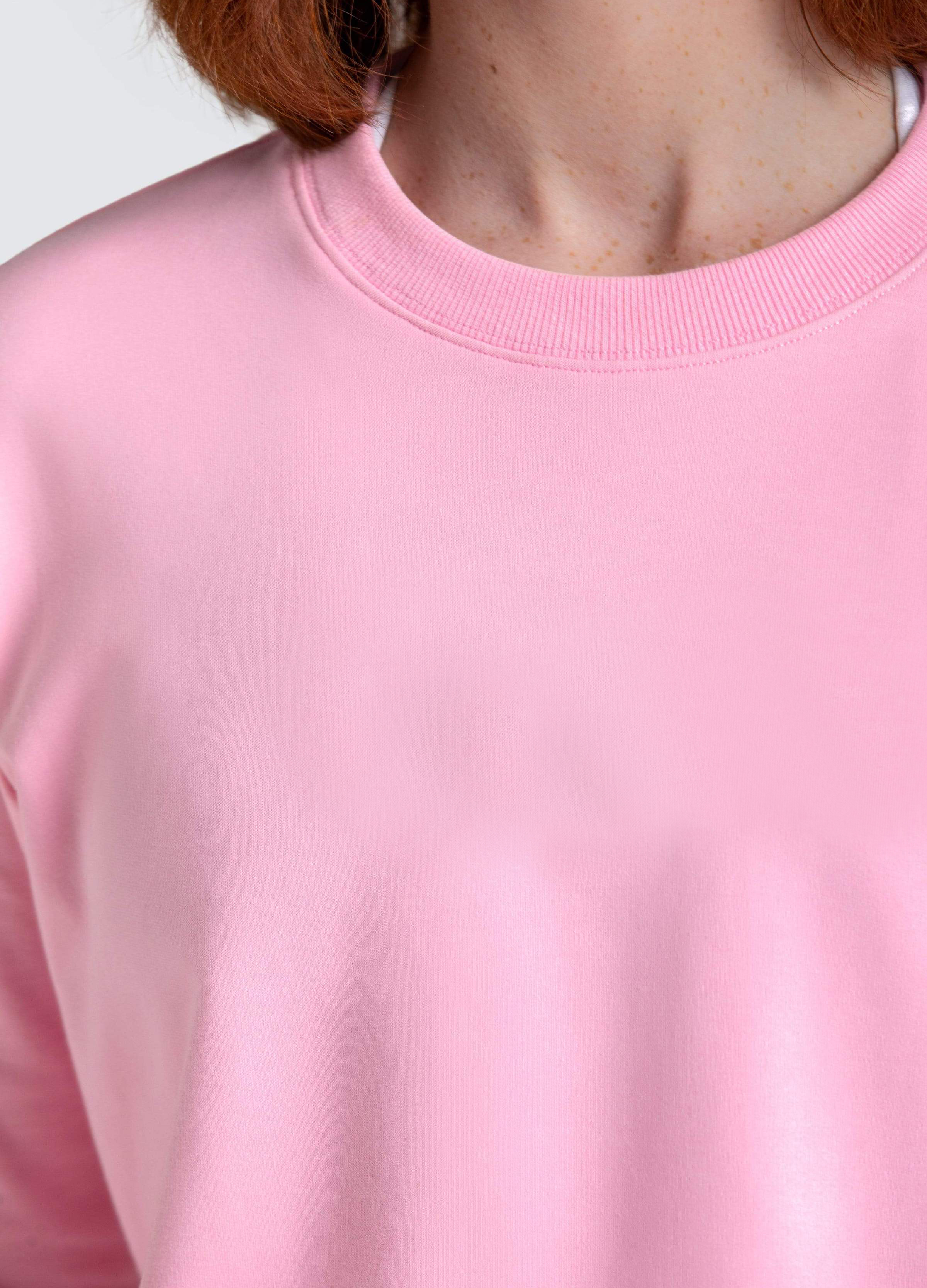 Women Crop Tops T-Shirt Full Pink - view 10