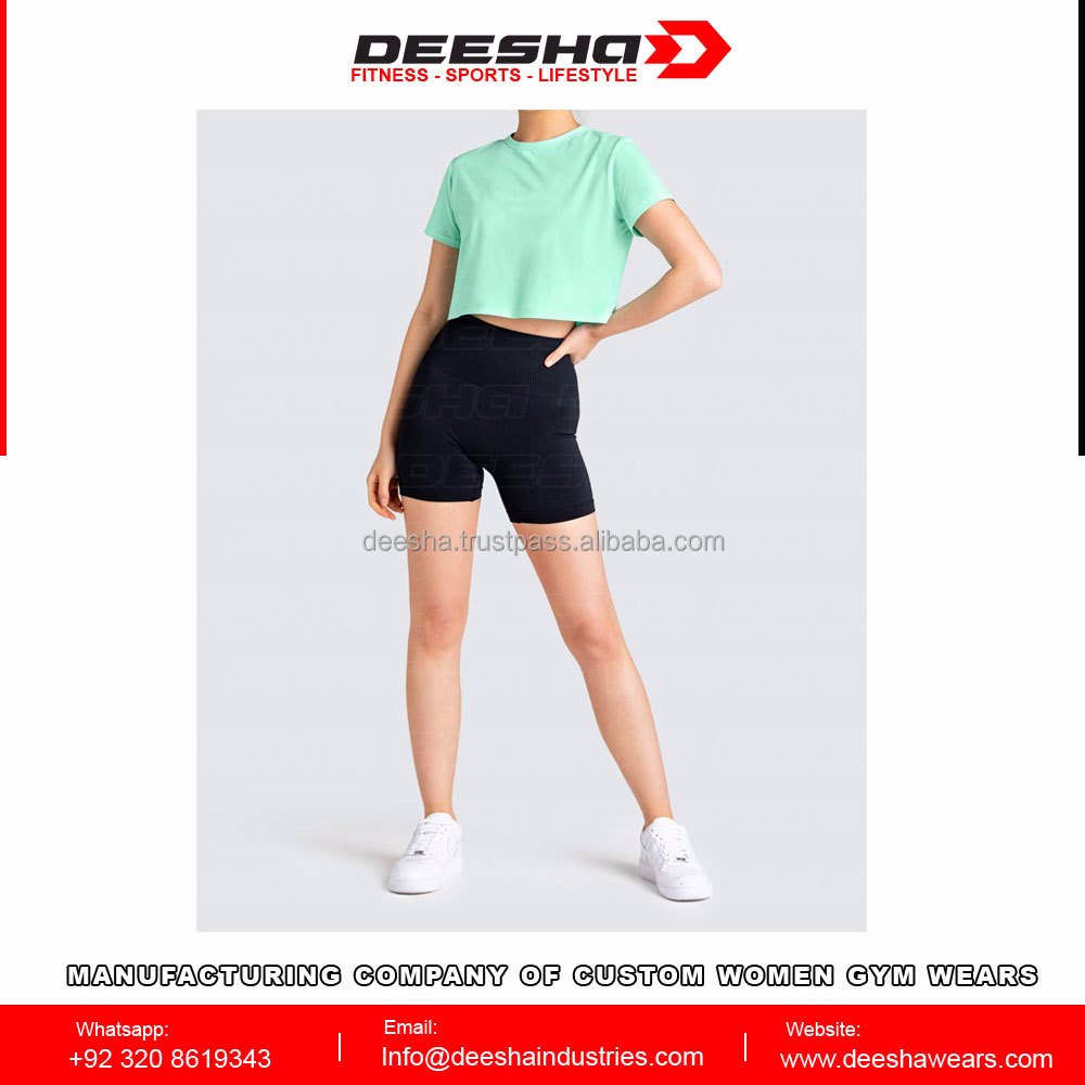 Women Crop Tops T-Shirt Sky Blue  - view 2