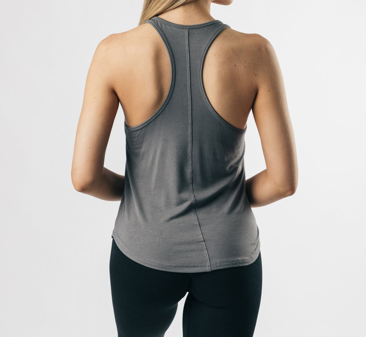 Womens Yoga Tank Tops Loose Fit Dark Gray - view 9