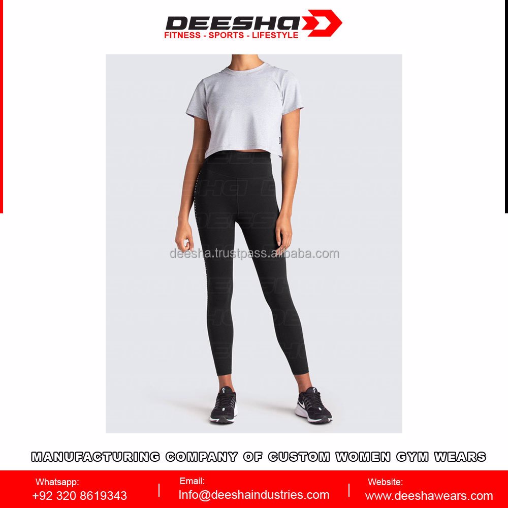 Women Crop Tops T-Shirt Grey