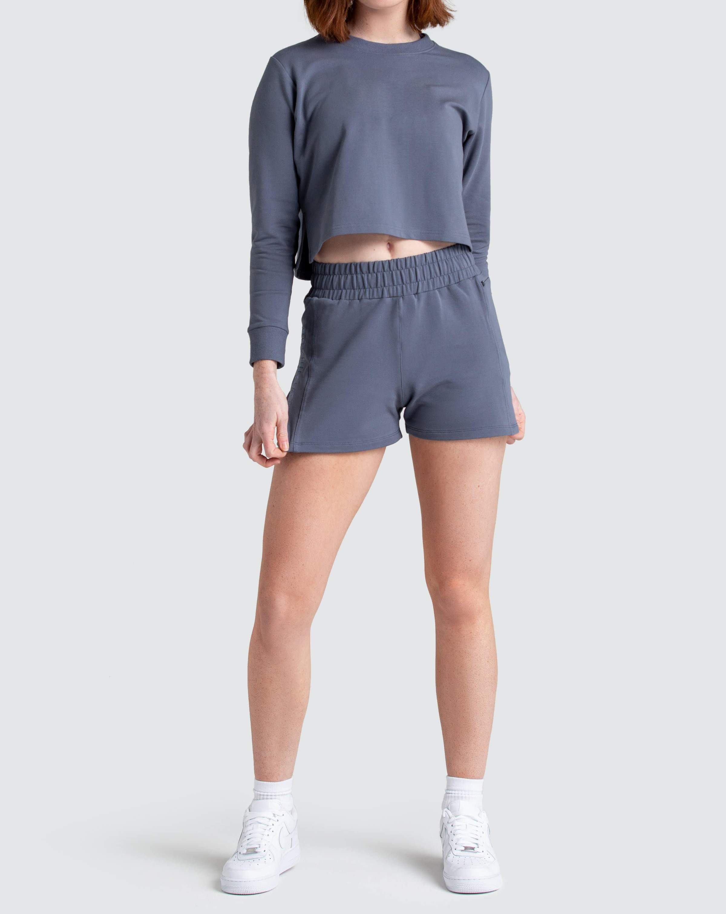 Women Crop Tops T-Shirt Grey - view 9