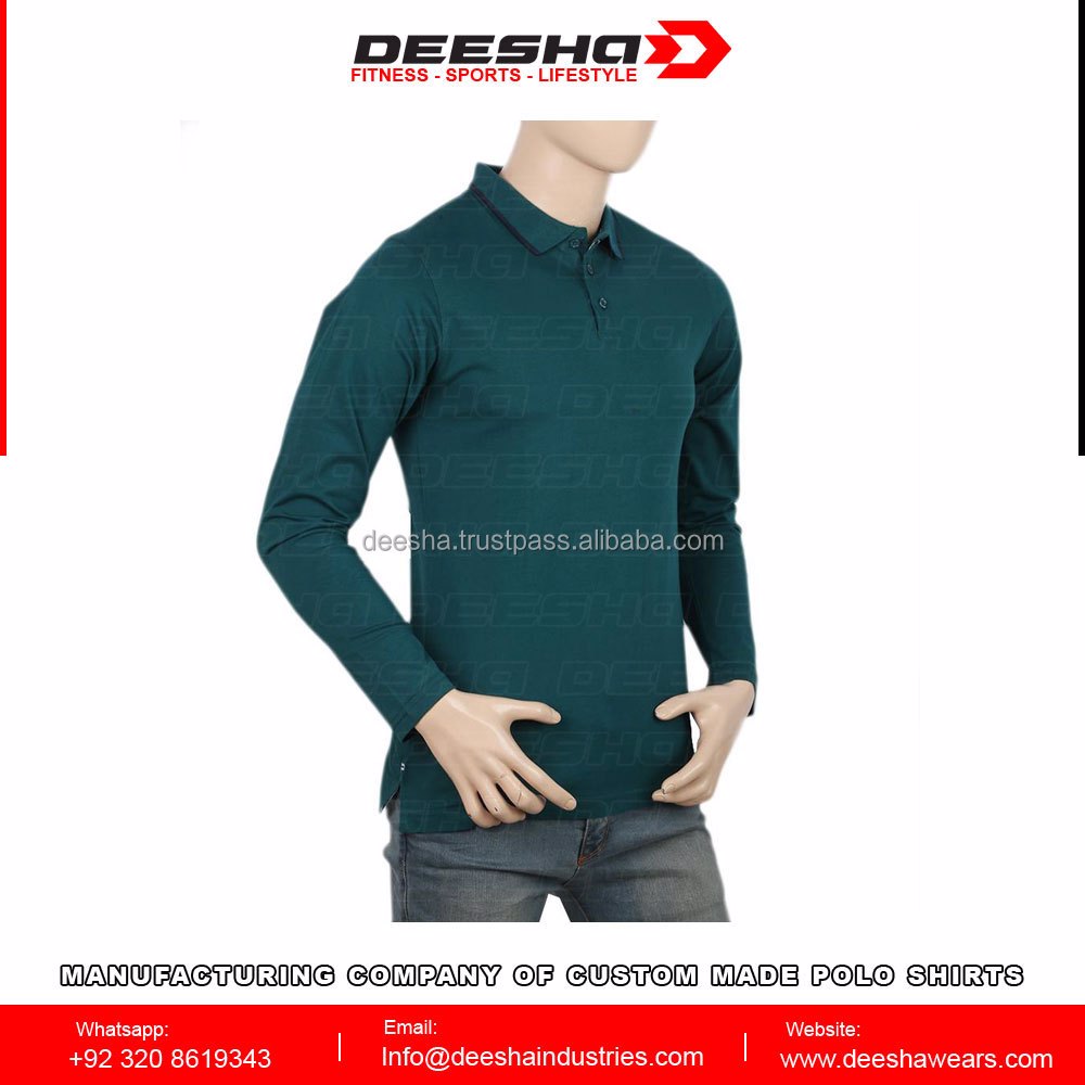 Men's Eminent Full Sleeves Polo T-Shirt - Steel Blue - view 2