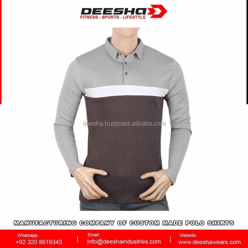 Men's Eminent Full Sleeves Polo T-Shirt Black