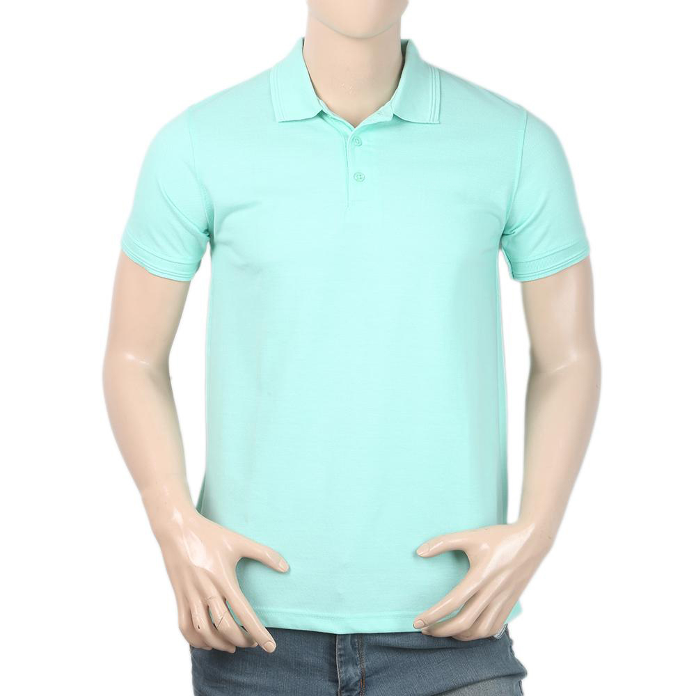 Men's Half Sleeves Polo T-Shirt - Sublimation Cyan - view 4