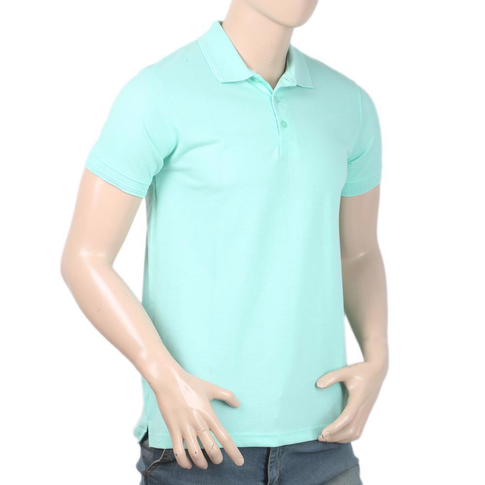 Men's Half Sleeves Polo T-Shirt - Sublimation Cyan - view 5