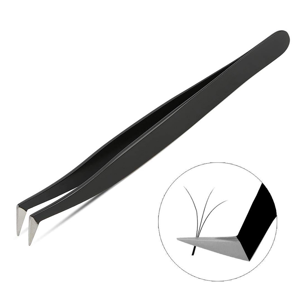 Hot selling eyelash tweezers set tweezers for eyelash extension stainless steel