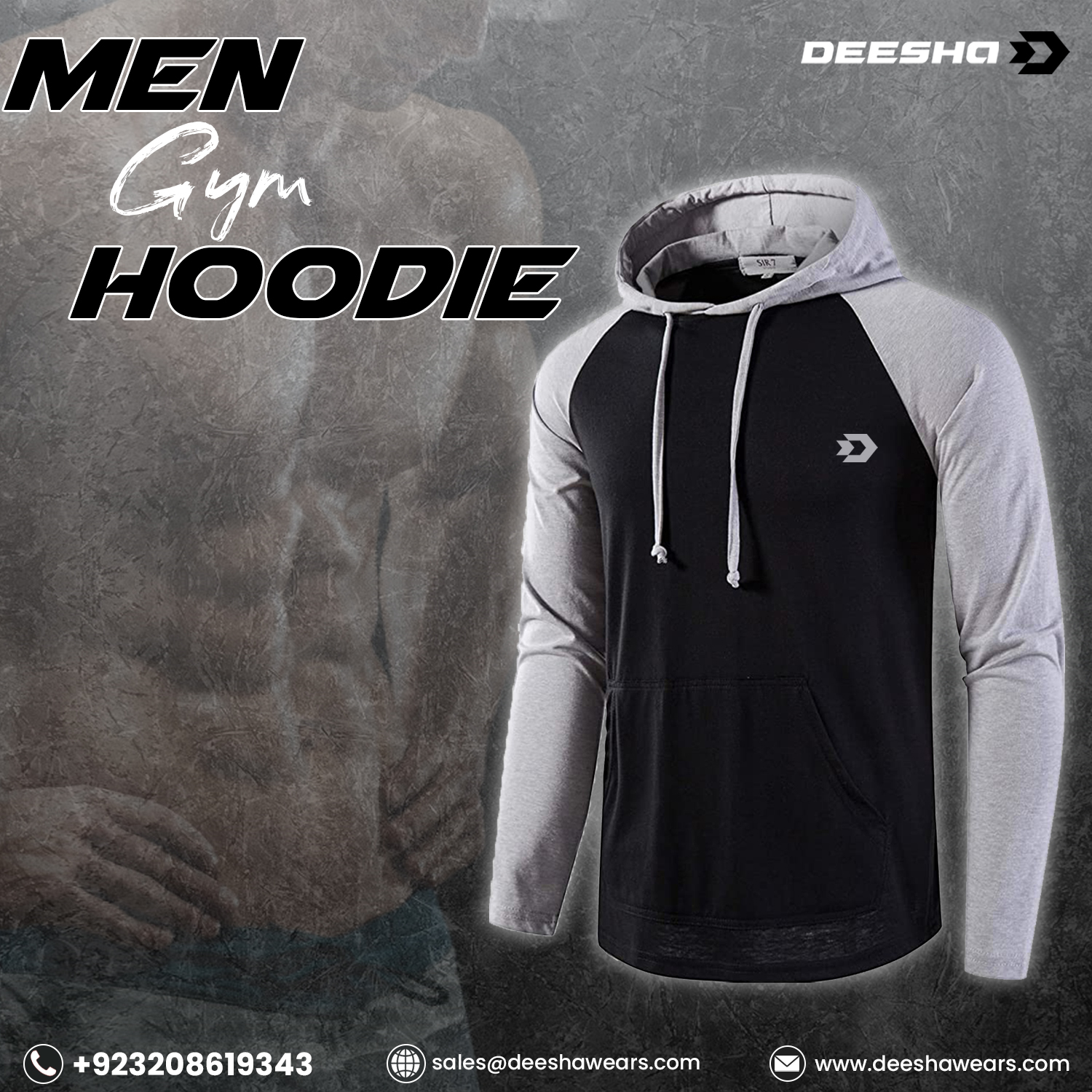 Men Gym Sweat Shirts MGS1 - view 3