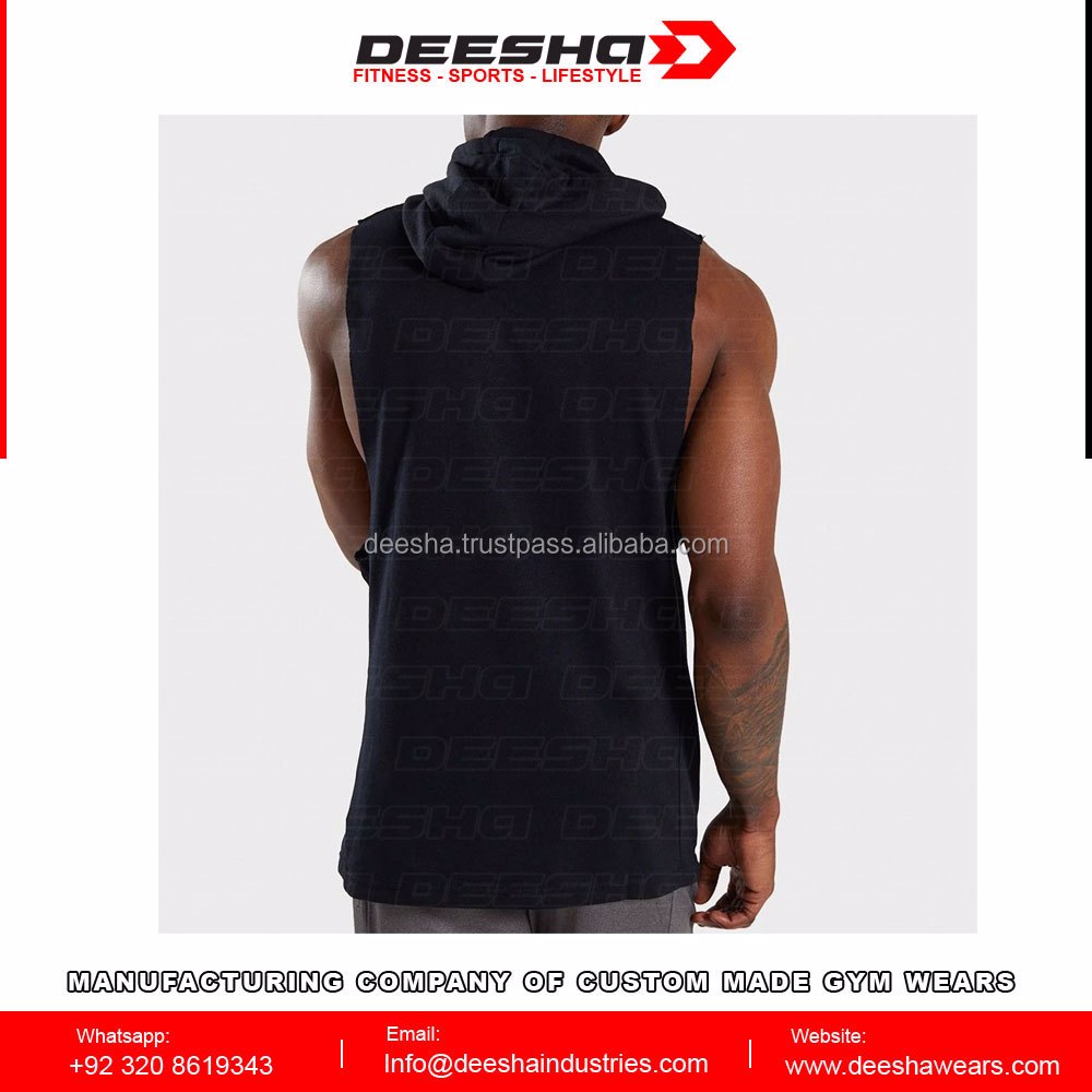 Men Gym Sleeveless Hoodies MGH1