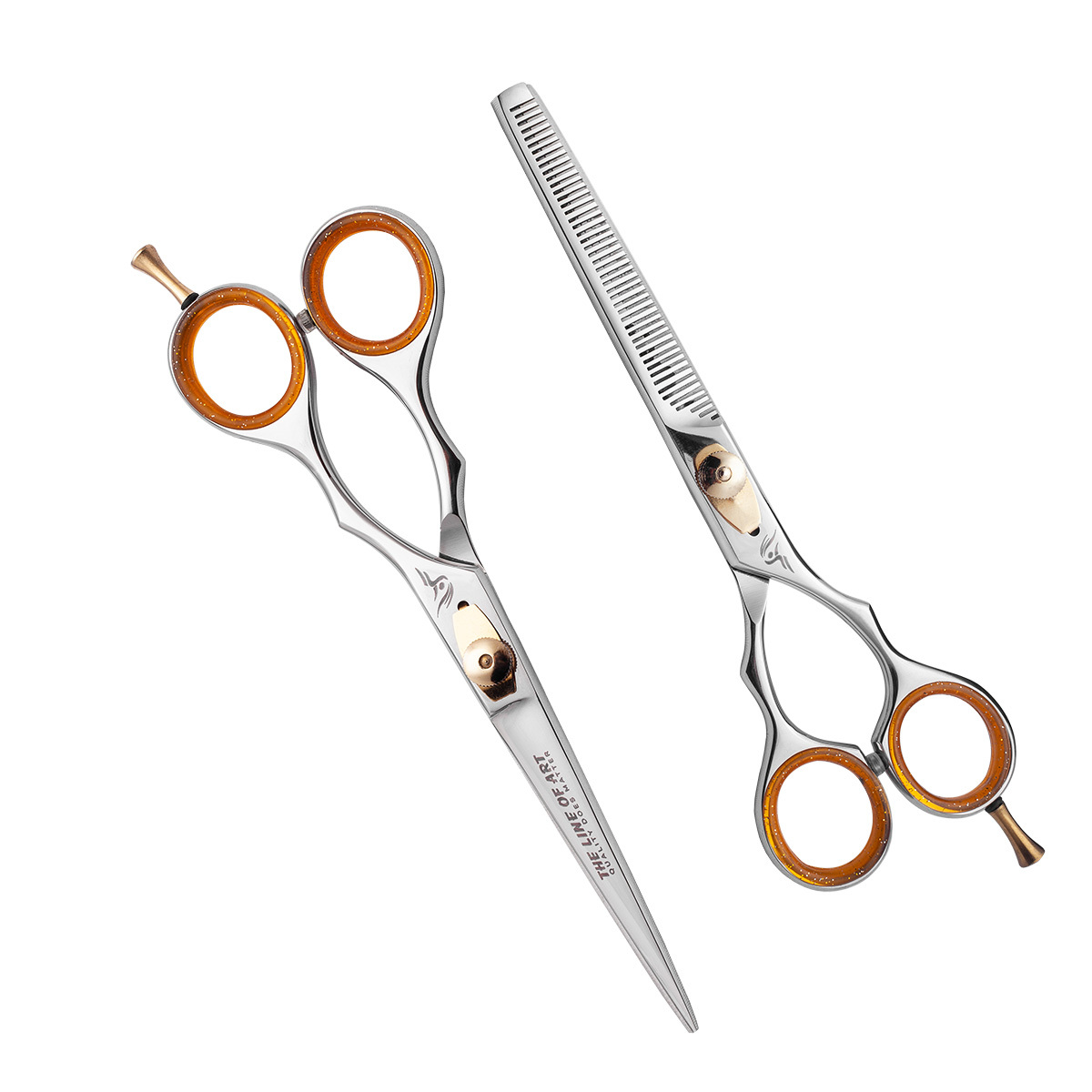 White Silver Color Hair Dresser Scissors Kti (2-PC)