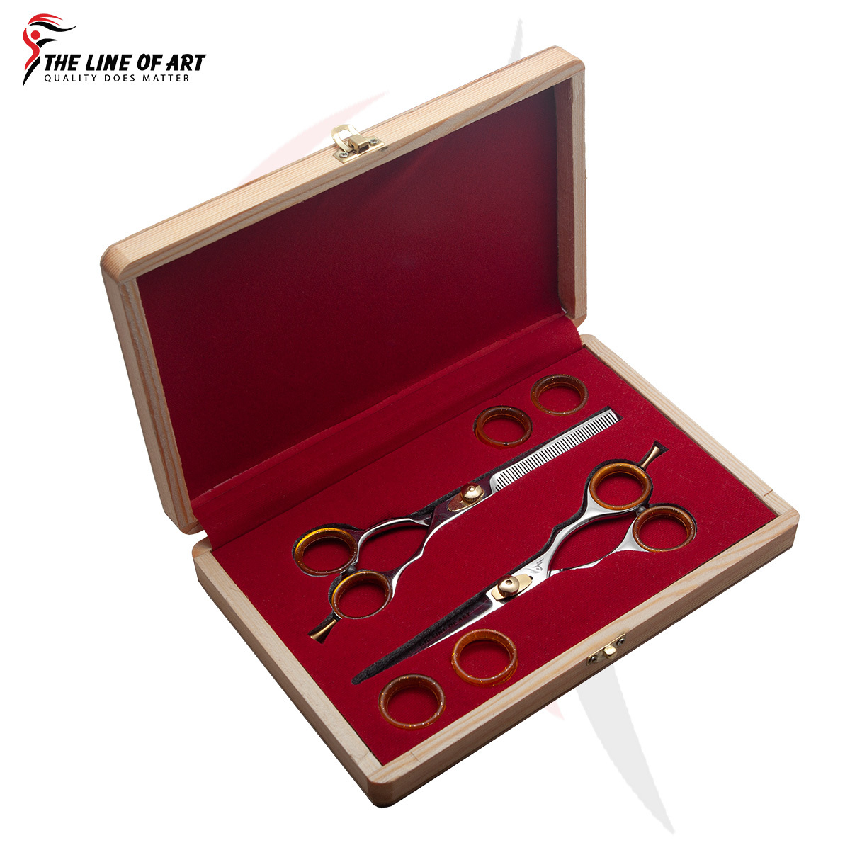 White Silver Color Hair Dresser Scissors Kti (2-PC) - view 13