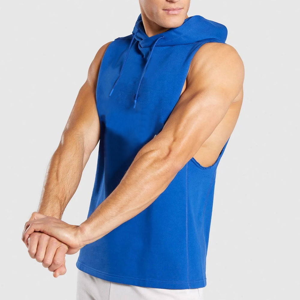 Men Gym Sleeveless Hoodies MGH4 - view 4