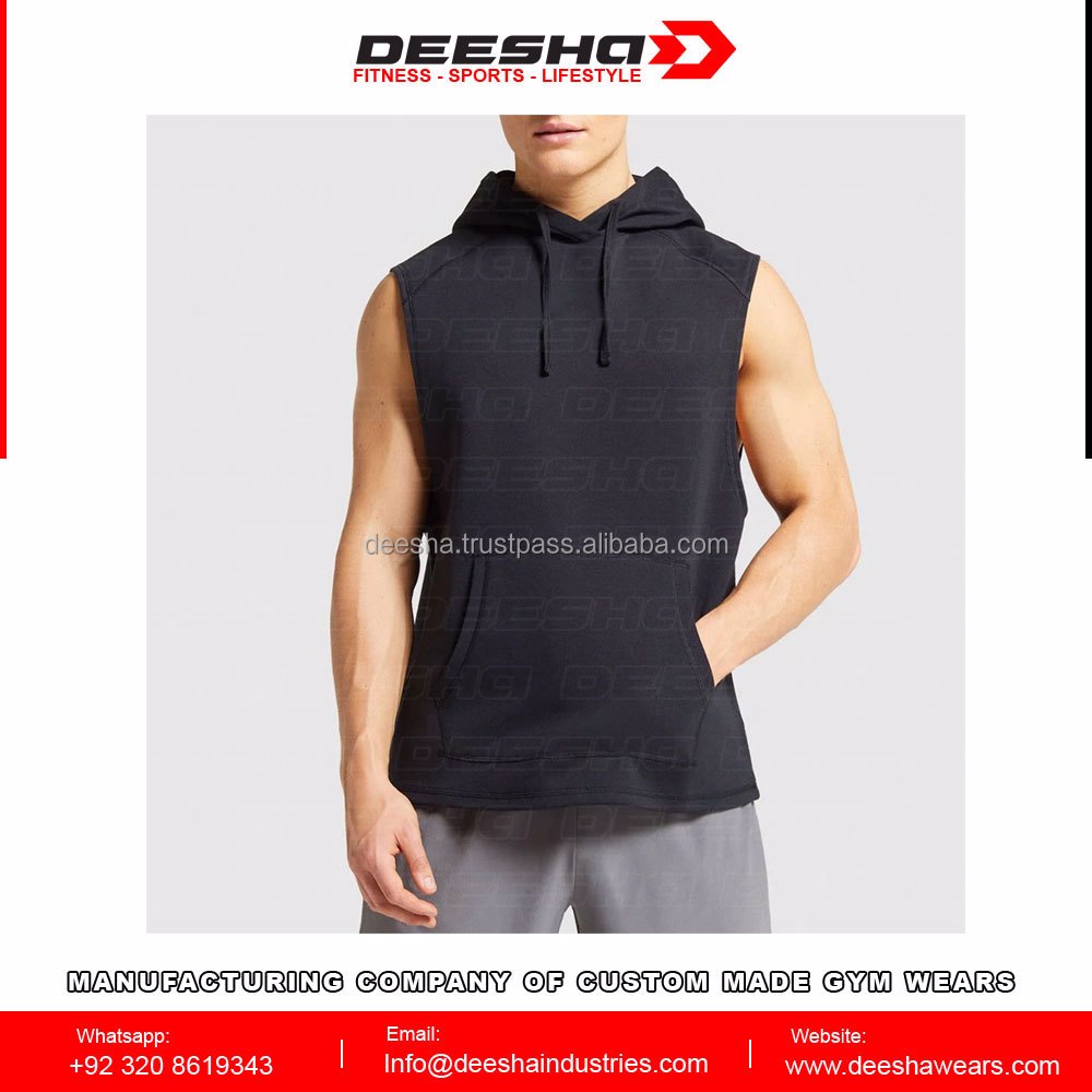 Men Gym Sleeveless Hoodies MGH5