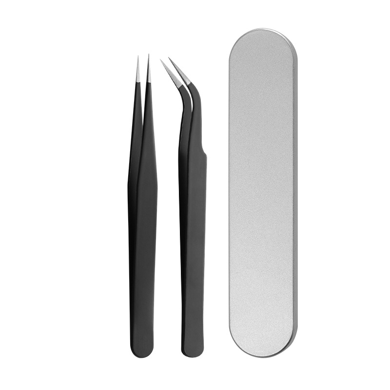 Customization Accepted Stainless Steel Professional Fine Quality Curved Tweezer Volume Lash Tweezers