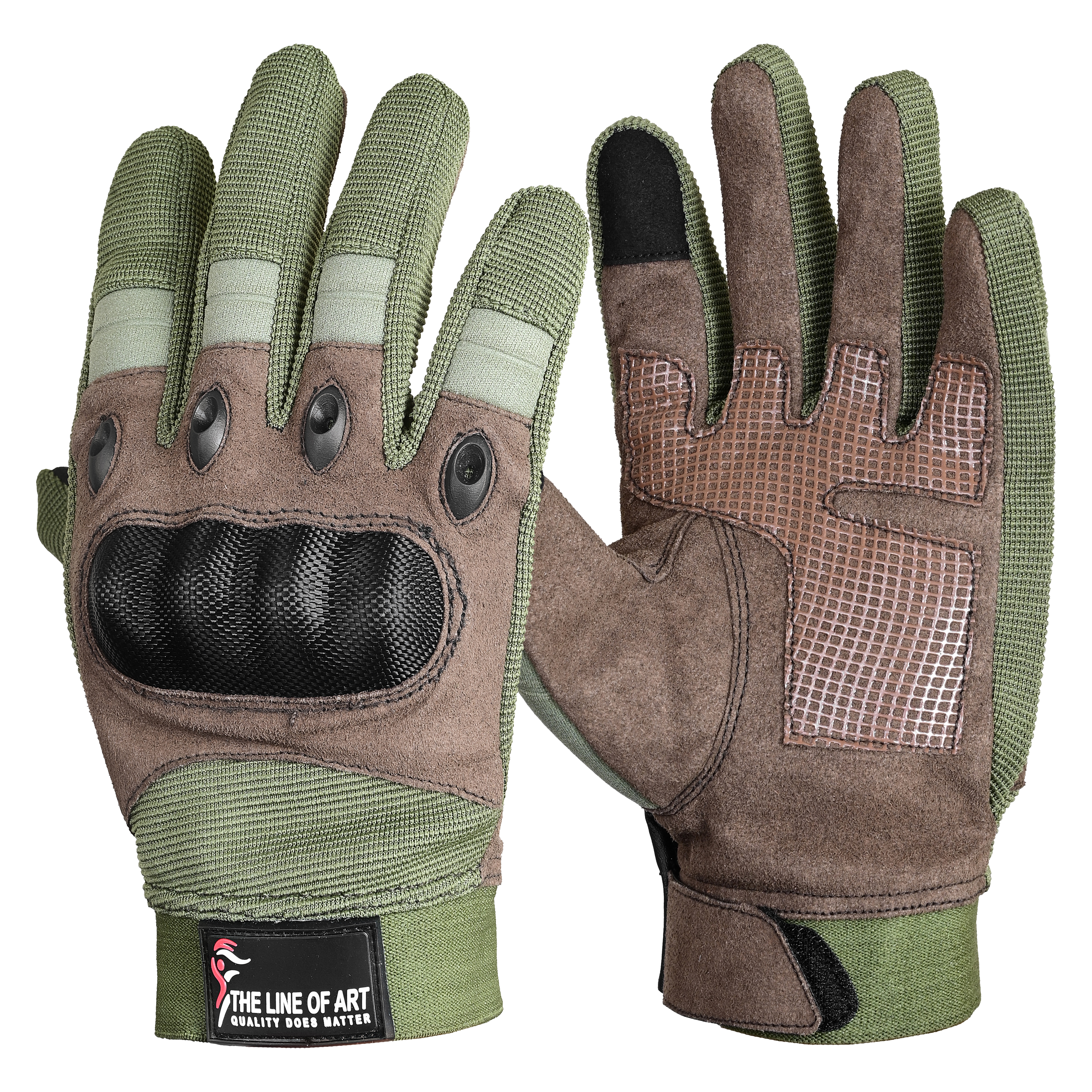 Tactical Gloves with Hard Knuckle, Paintball Shooting Gloves, Touchscreen Capable with Protection - view 3