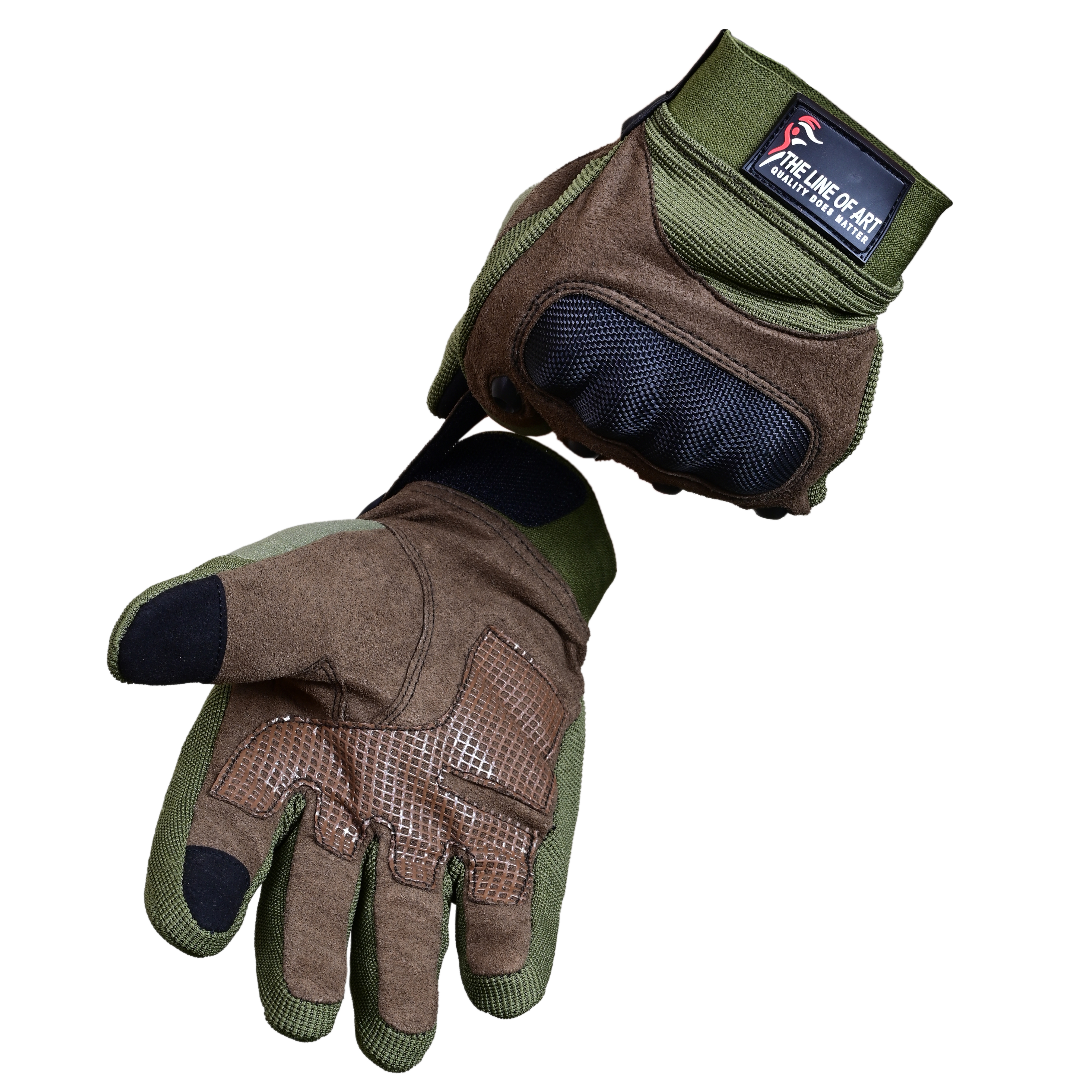 Tactical Gloves with Hard Knuckle, Paintball Shooting Gloves, Touchscreen Capable with Protection - view 4