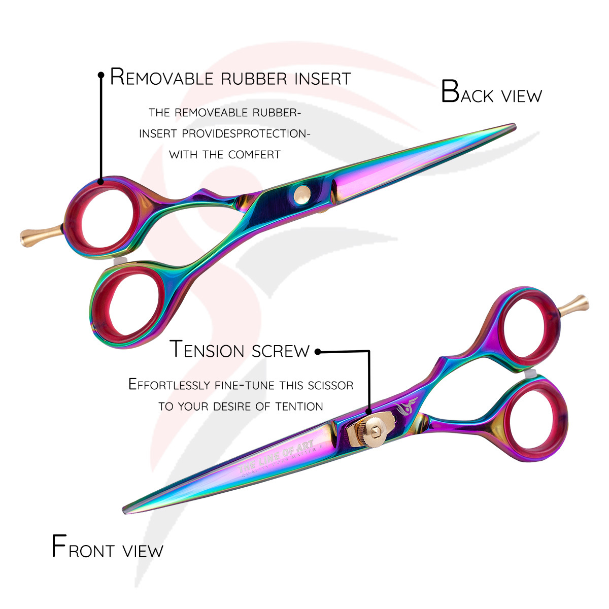 Multi Shaded Cutting Hair Dresser / Barber Scissors - view 5