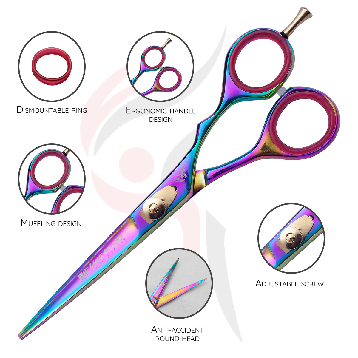 Multi Shaded Cutting Hair Dresser / Barber Scissors - view 18
