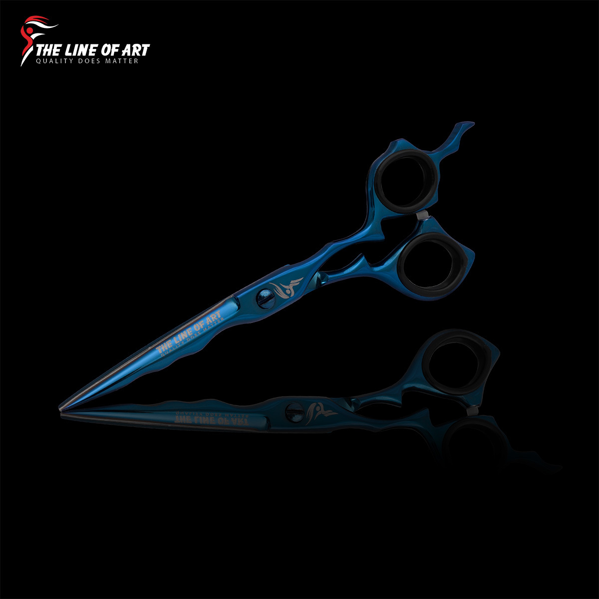 Blue Cutting Hair Dresser / Barber Scissors Kit (2PC) - view 9