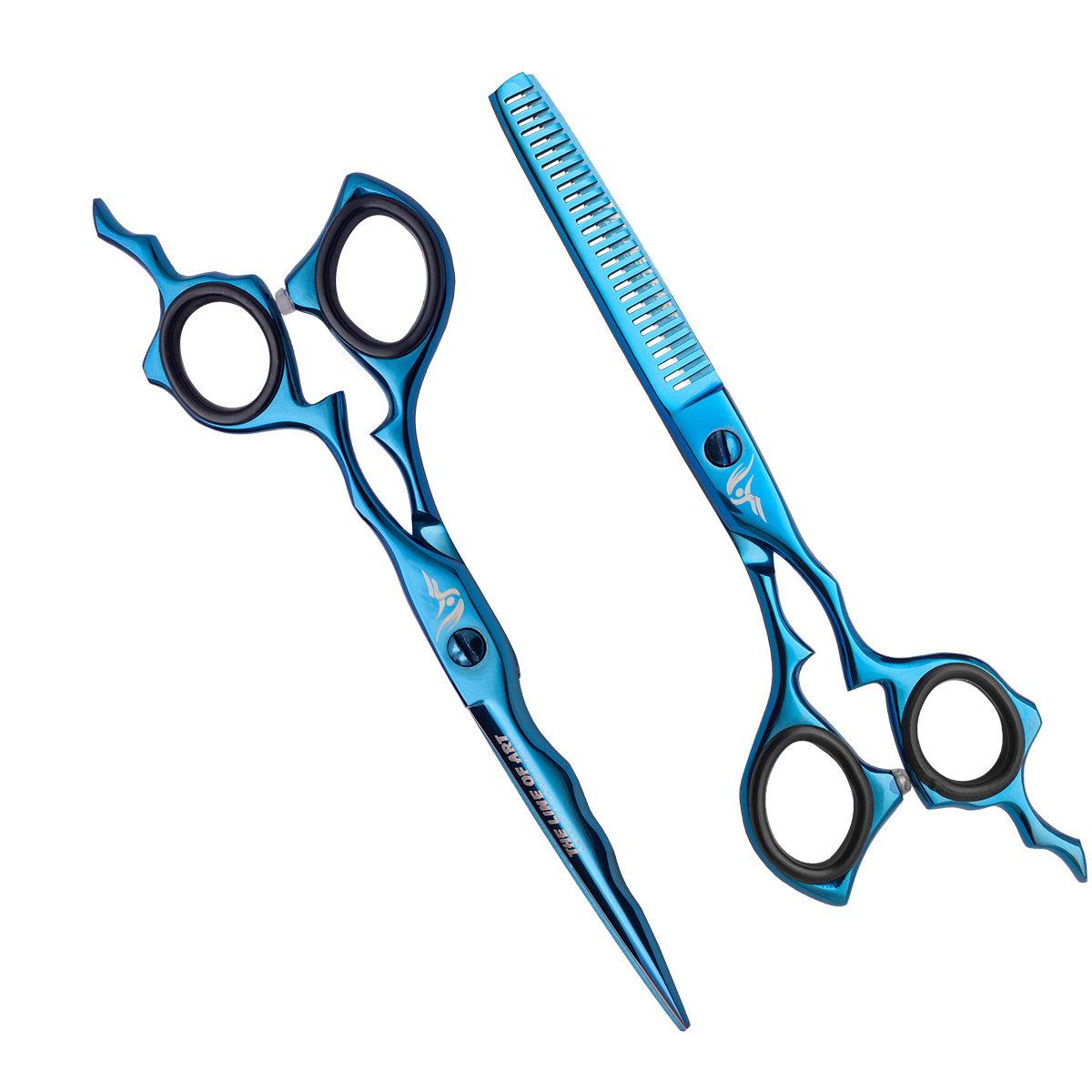Blue Cutting Hair Dresser / Barber Scissors Kit (2PC) - view 12