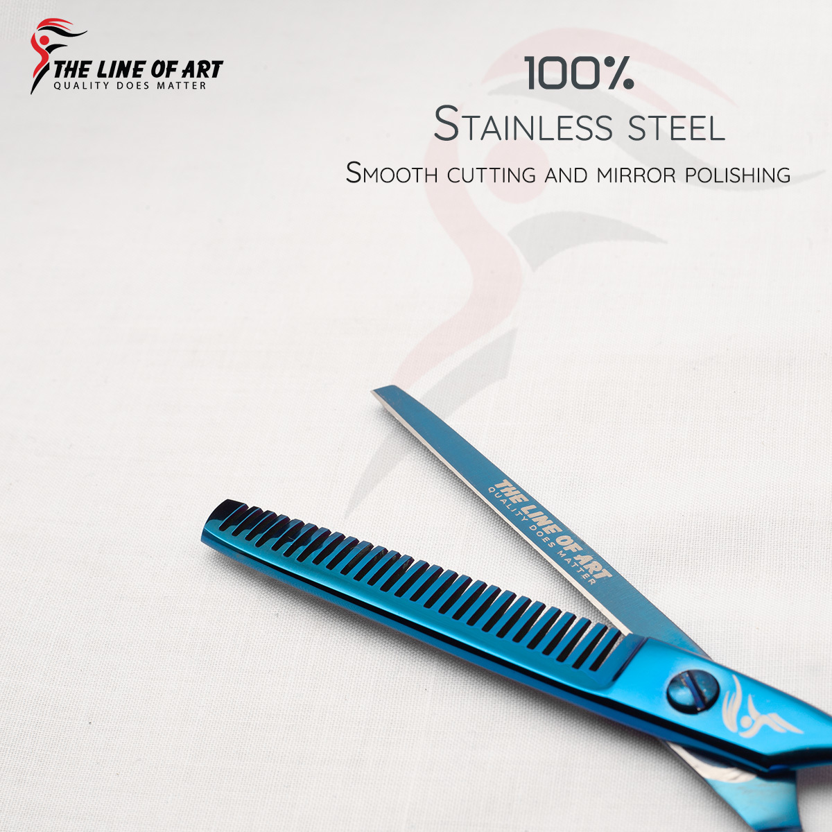 Blue Cutting Hair Dresser / Barber Scissors Kit (2PC) - view 15