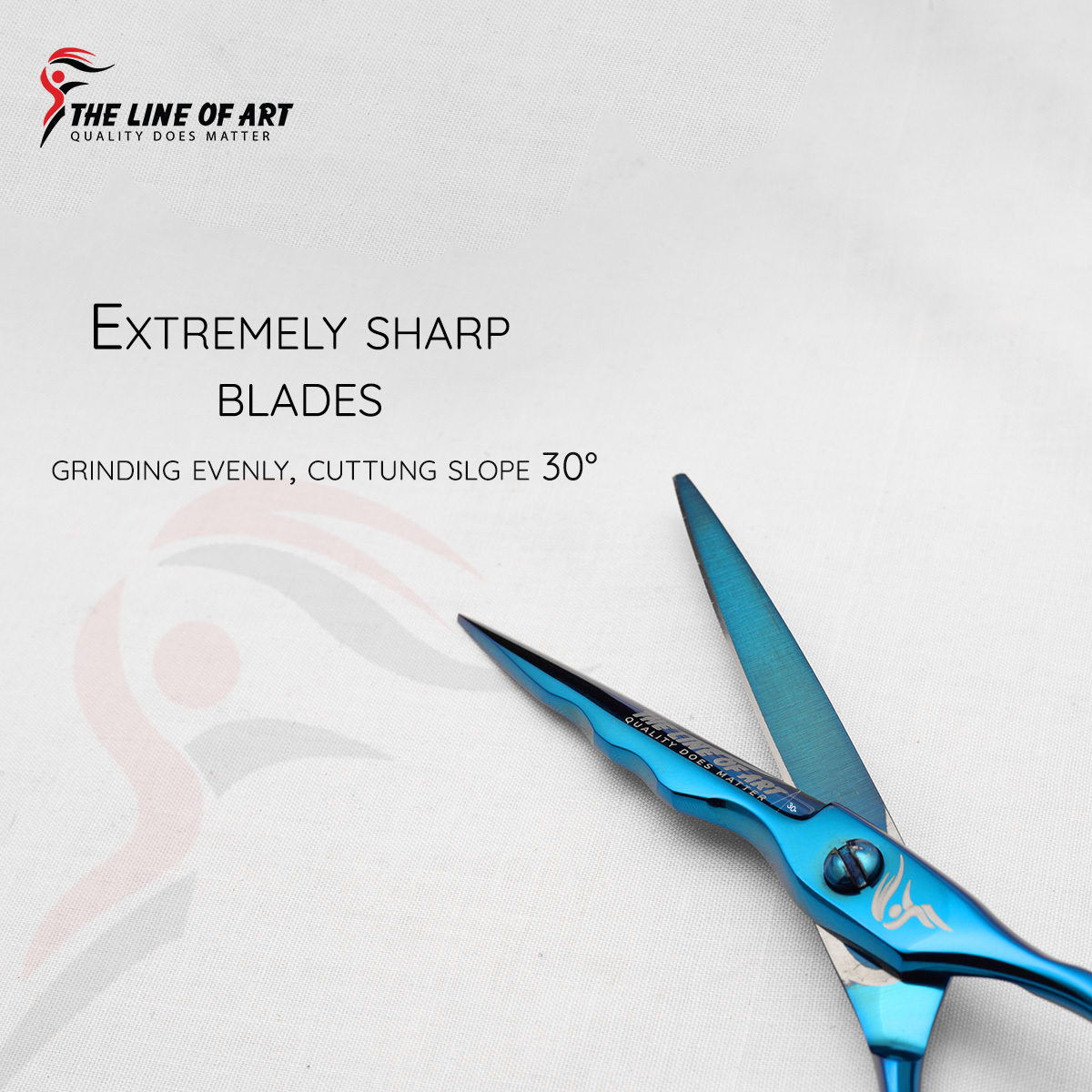 Blue Cutting Hair Dresser / Barber Scissors Kit (2PC) - view 18