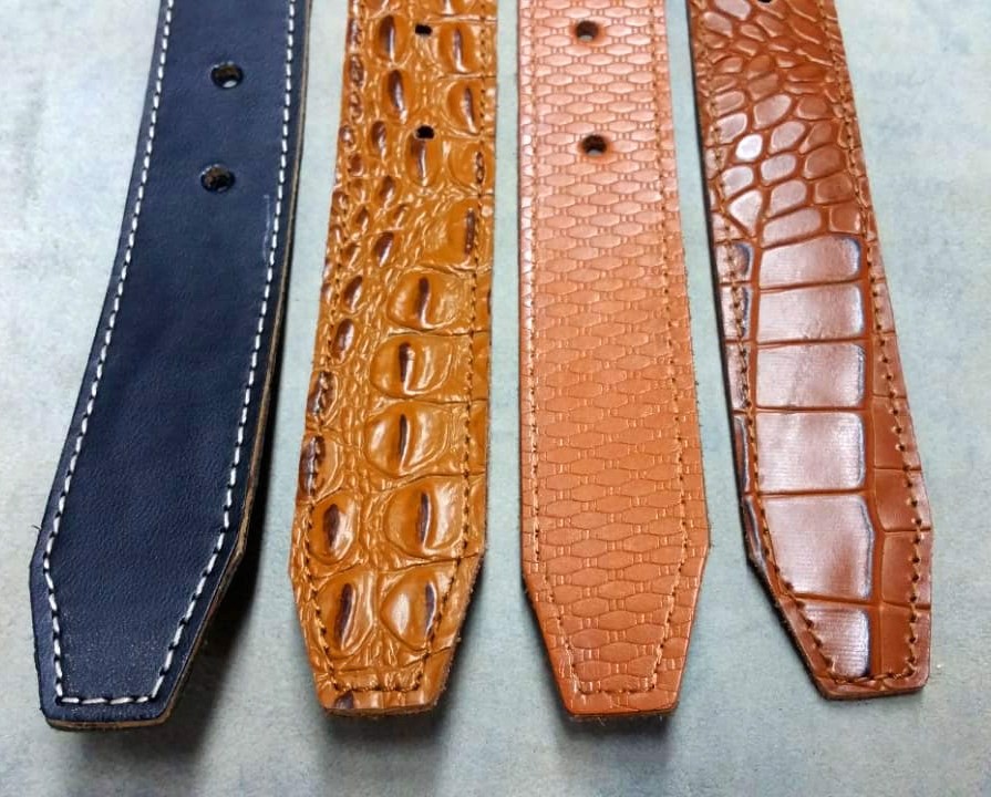 Leather (Snake & Crocodile) Belt both side leather