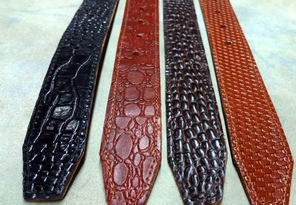 Leather (Snake & Crocodile) Belt both side leather - view 2