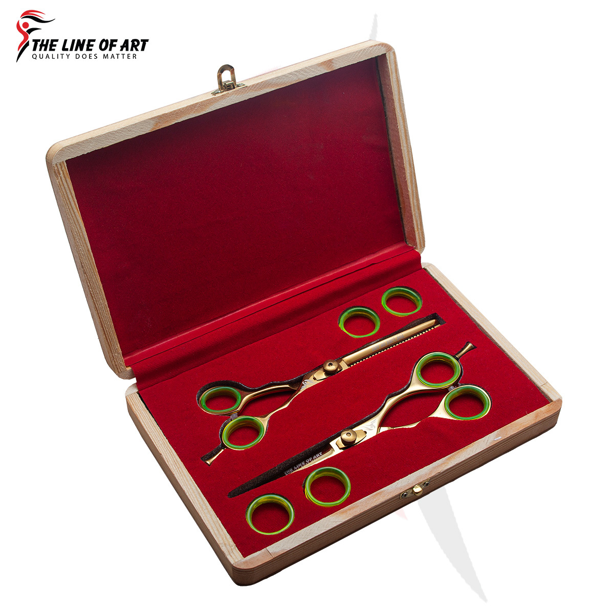 Premier Gold Color Hair Dresser / Barber Scissors (2PC) - view 11