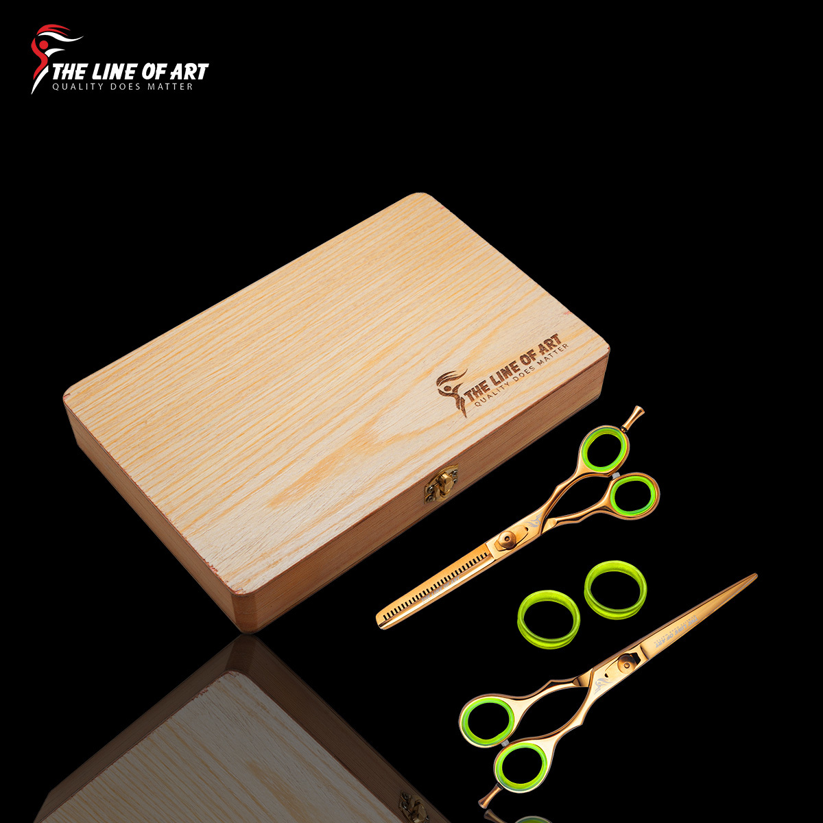 Premier Gold Color Hair Dresser / Barber Scissors (2PC) - view 13
