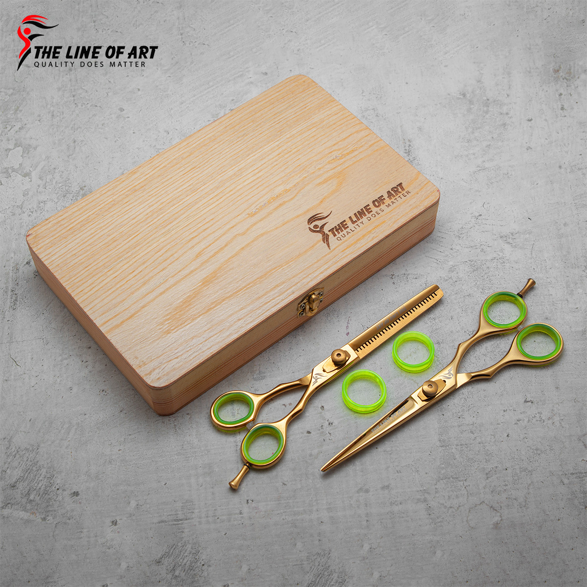 Premier Gold Color Hair Dresser / Barber Scissors (2PC) - view 14