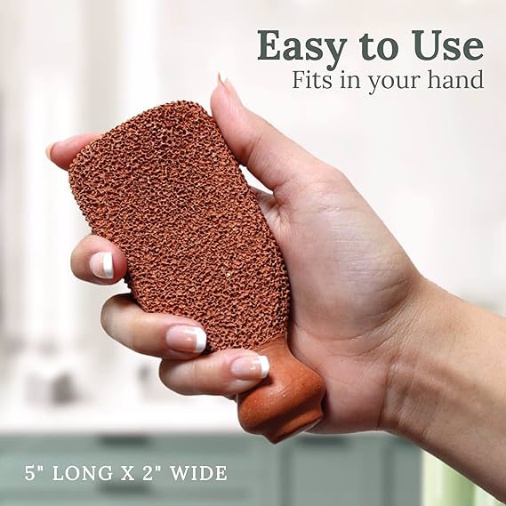 pumicestone/terracotta foot scrubber or dead cell remover - view 2
